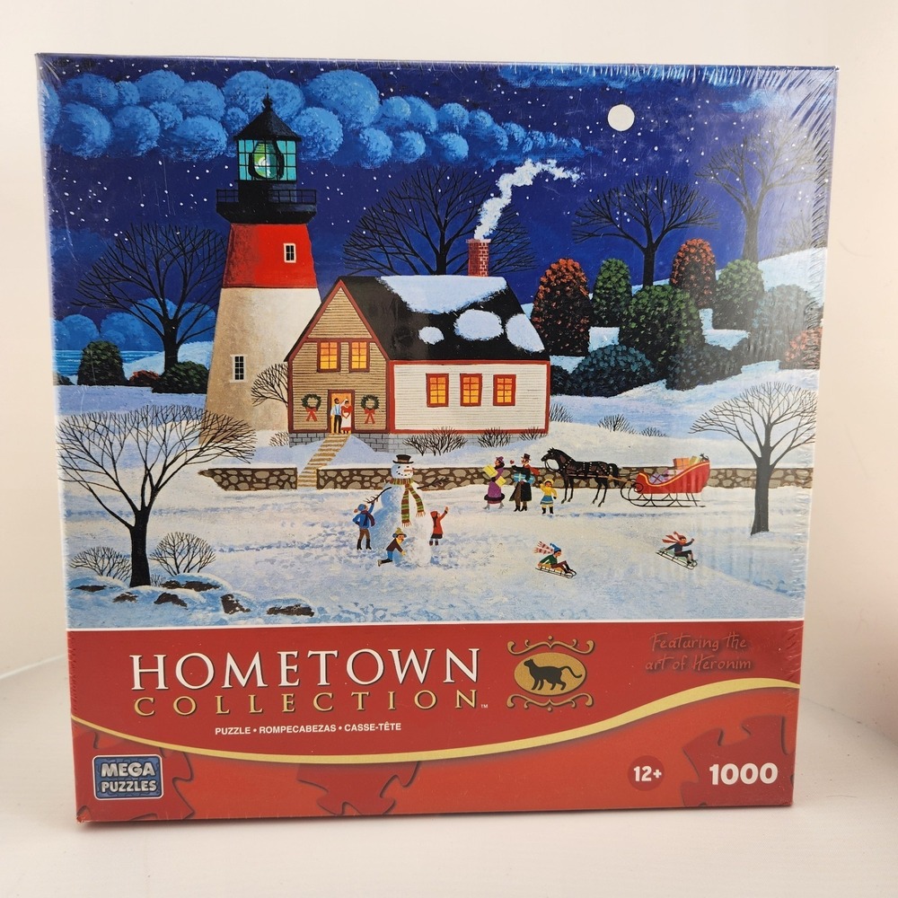 NIB Hometown Collection At‎ the Twilight Before Christmas Heronim 1000 pc puzzle